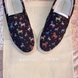 Sophia Webster 38 Adele unicorn slip on shoes